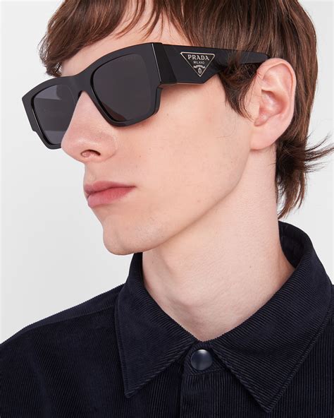 prada spr 10 o 2af-1a1|Slate Gray Lenses Sunglasses With Triangle Logo .